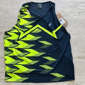 Asics Women’s  Dynamic Black and Neon Tank Top